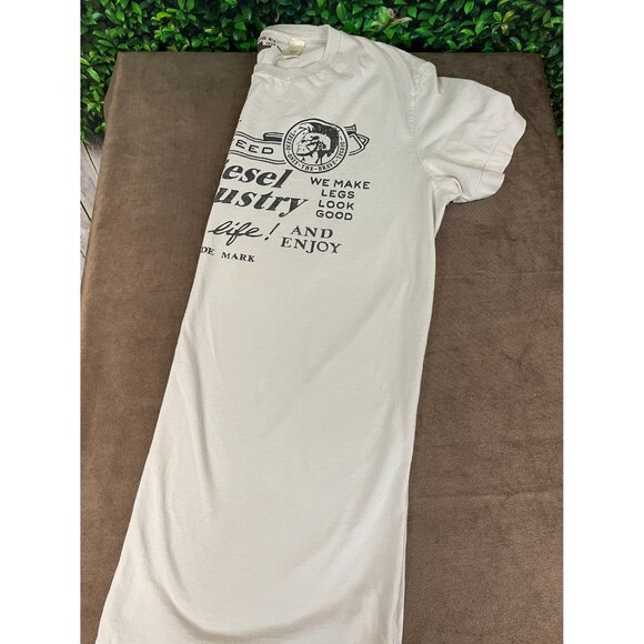 Diesel White Graphic Tee - Short Sleeve - Picture 3 of 9